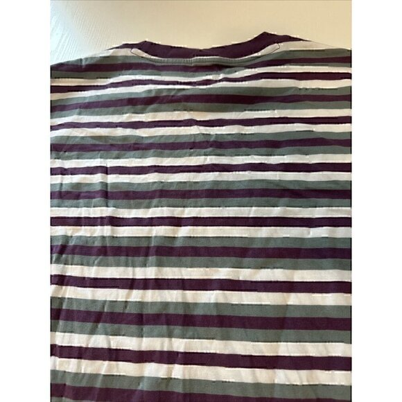 Rare GUESS Los Angeles EST. 1981 Spell Out Striped Long Sleeve T Shirt 2000s M - Picture 7 of 7